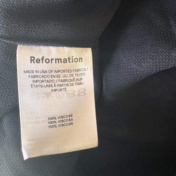 Reformation - Isabella Bessie Midi Dress Black Floral Sz 4 - Picture 9 of 10